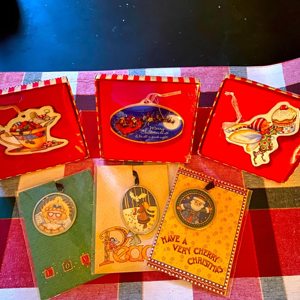 Group of 6Mary Engelbreit ornaments